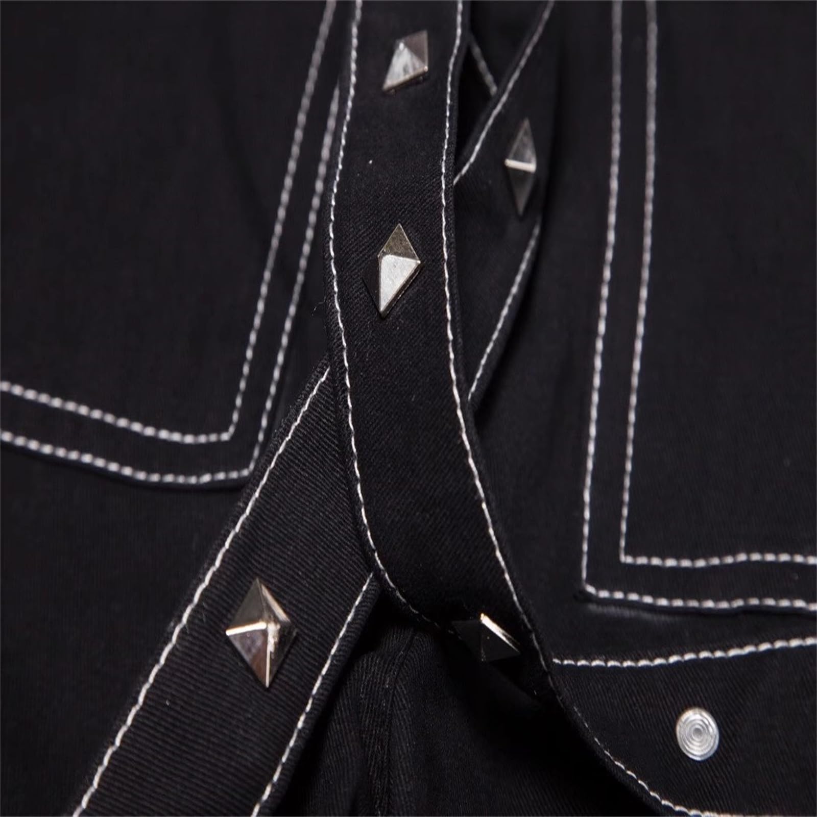 Pantaloni in tessuto da uomo, stile steampunk, gotico, streetwear, rockwear, con catena, stile retrò, larghi scuri, per il tempo libero, Y2K, Harajuku, pantaloni tradizionali, hip-hop, punk, rock