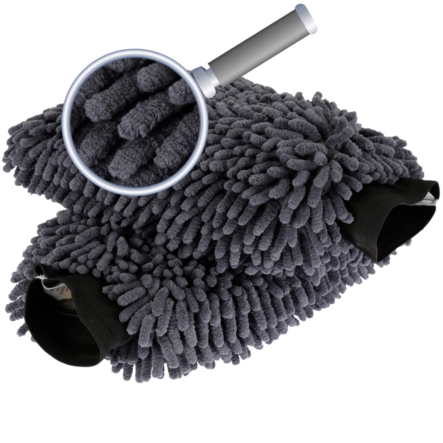 2Pcs Gant de Lavage de Voiture, en Microfibre, Argile Nettoyante pour Voiture et Moto, Gant de Nettoyage Chiffon pour Lavage de Voiture-Bleu