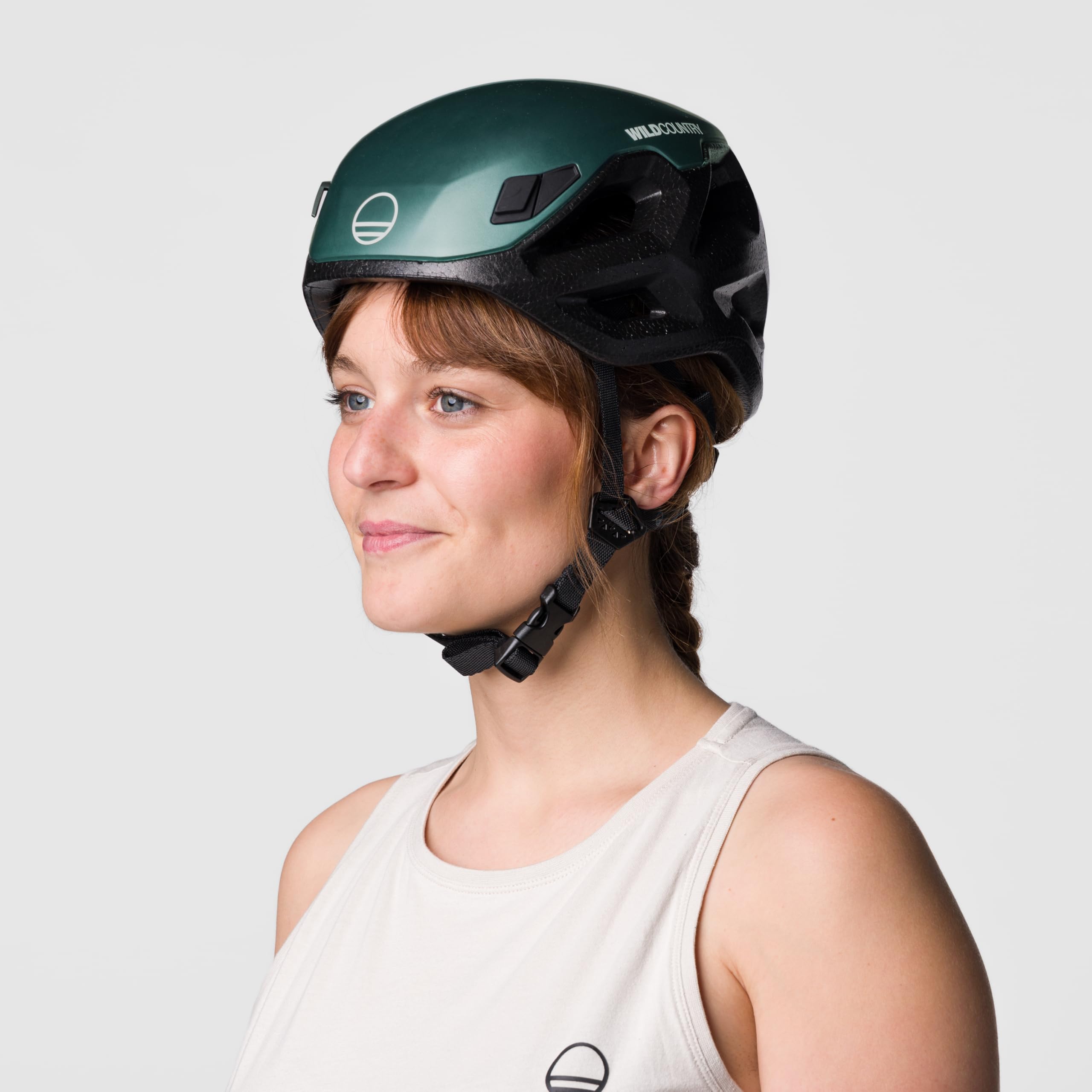 Wild Country Unisex Session Casco da arrampicata, black-marsh, 57-62cm