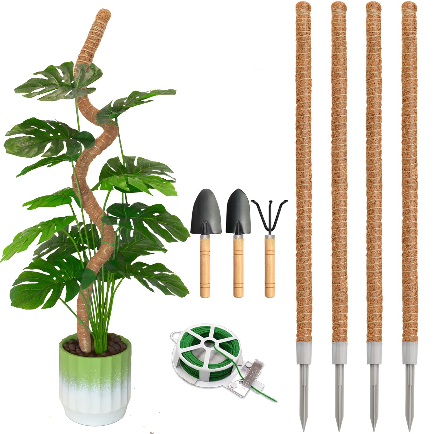 ミ*ミ様 MOSS STICK U5 154cm Amazon.com : Ledanba 4 Pack Moss Pole, 47 Inch Moss Poles