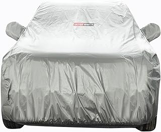 ULTRA SHIELD Mist Grey Series 100% Waterproof Car Body Cover for Maruti Suzuki Brezza with Mirror Pockets | Triple Stitche Price In India