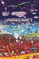 Vista 4 de Trends International Minecraft - Póster de World Beyond Wall con pasadores, 22.375 x 34 pulgadas