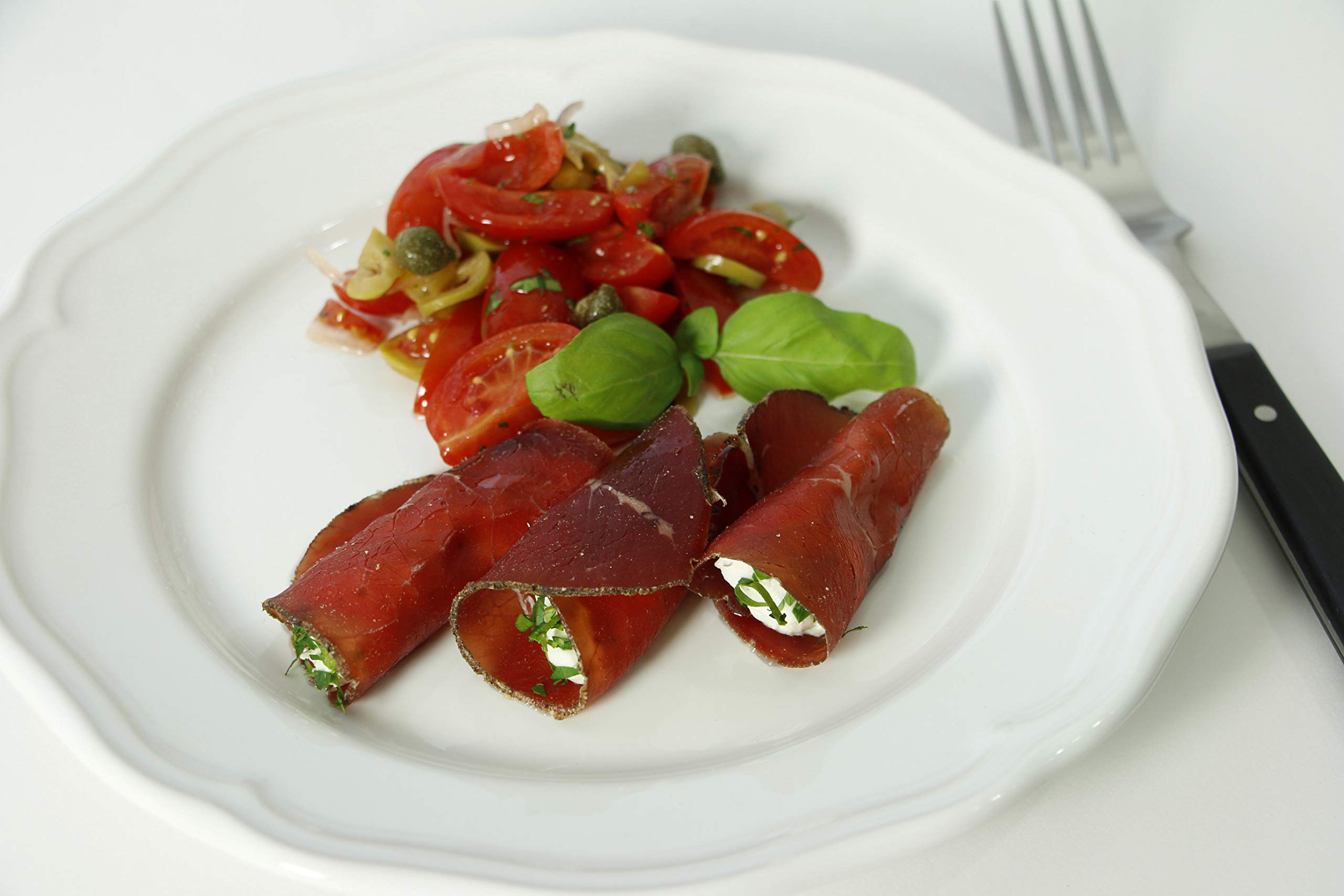 GUSTOS - Bresaola di Manzo,1 kg, Prodotto Artigianale dell' Alto Adige, solo con Carne Scelta e Magra, Prodotto Sottovuoto