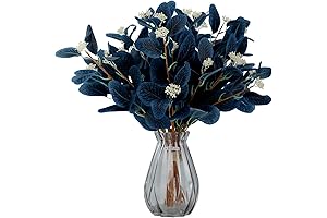 Navy Blue Eucalyptus Stems: Enhance Your Décor with a Touch of Nature