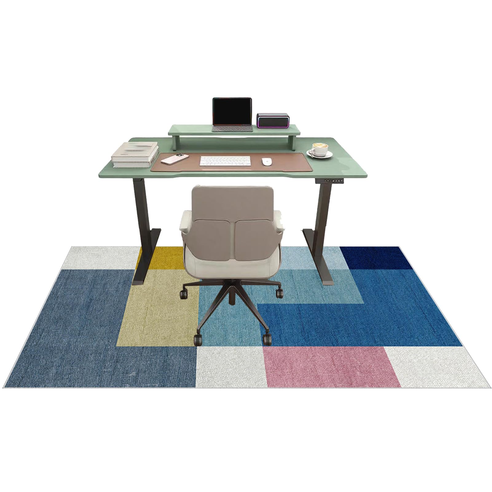 Langlebiger Nonslip Hardwood Bodenschutz für Büro & Gaming Stühle, 130 x 160 cm, multifunktional, ideal für Zuhause & Büro