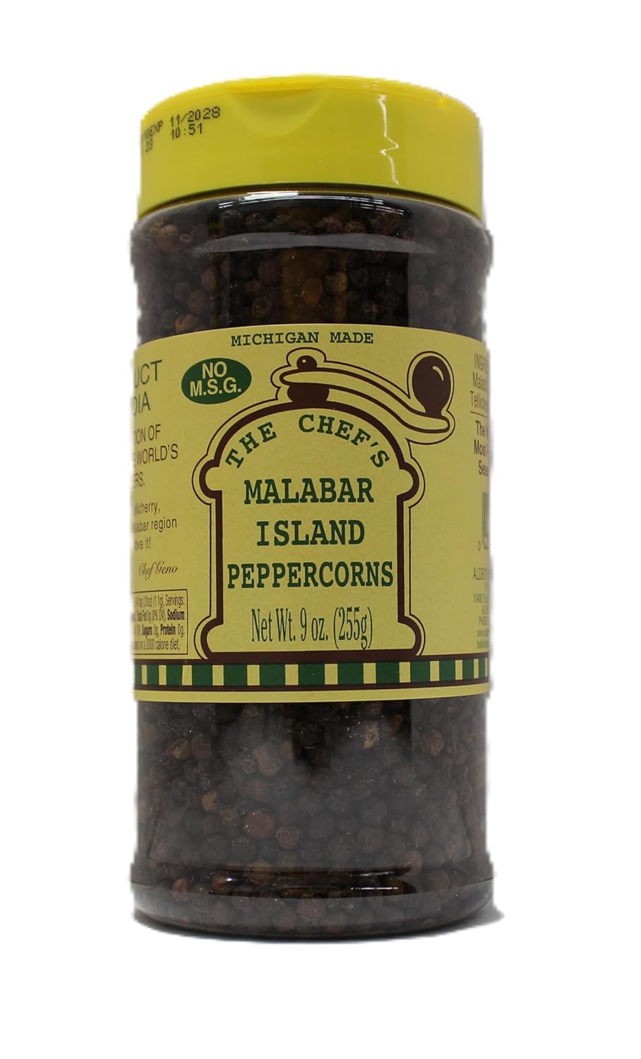 Malabar Island Peppercorns-9 oz-Large Bottle