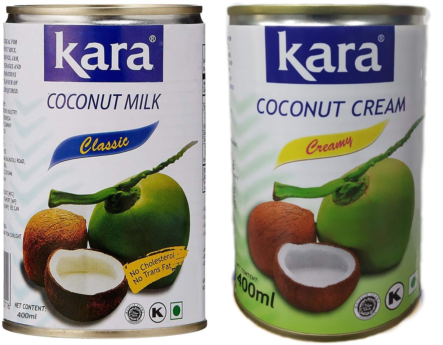 Kara Coconut Milk Classic and Coconut Cream Combo | Pure Indulgence for Culinary Creations | Dairy-Free Alternative | Vegan | No Added Flavours and Colours |400 ml (B07Z6LFMH4) Amazon Price History, Amazon Price Tracker