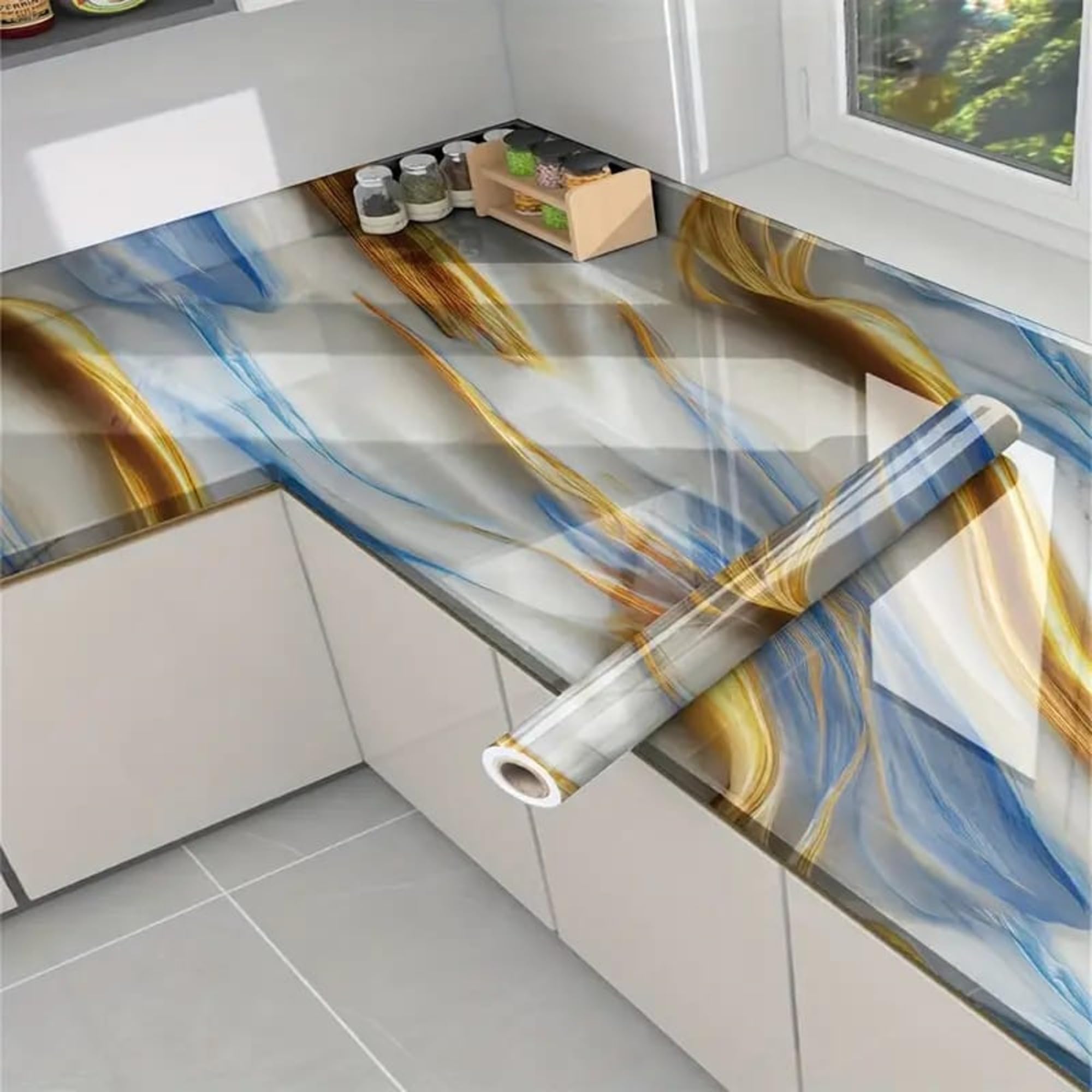 See full amazon price history chart for Marble Wallpaper Peel and Stick Waterproof Wallpaper for Home Kitchen Countertop Cabinet Furniture Oil Proof Kitchen Stickers (60X200) (New Ocean Gold-JSK) Marble Wallpaper Peel and Stick Waterproof Wallpaper for Home Kitchen Countertop Cabinet Furniture Oil Proof Kitchen Stickers (60X200) (New Ocean Gold-JSK) (B0DHDBJ6PH) Amazon Price History, Amazon Price Tracker