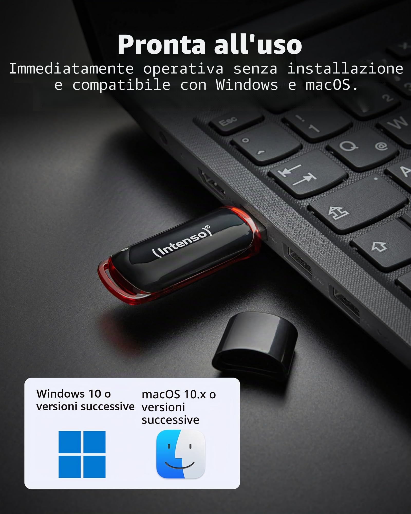 Intenso Business Line Flash Drive 16 GB USB 2.0 Black/Red