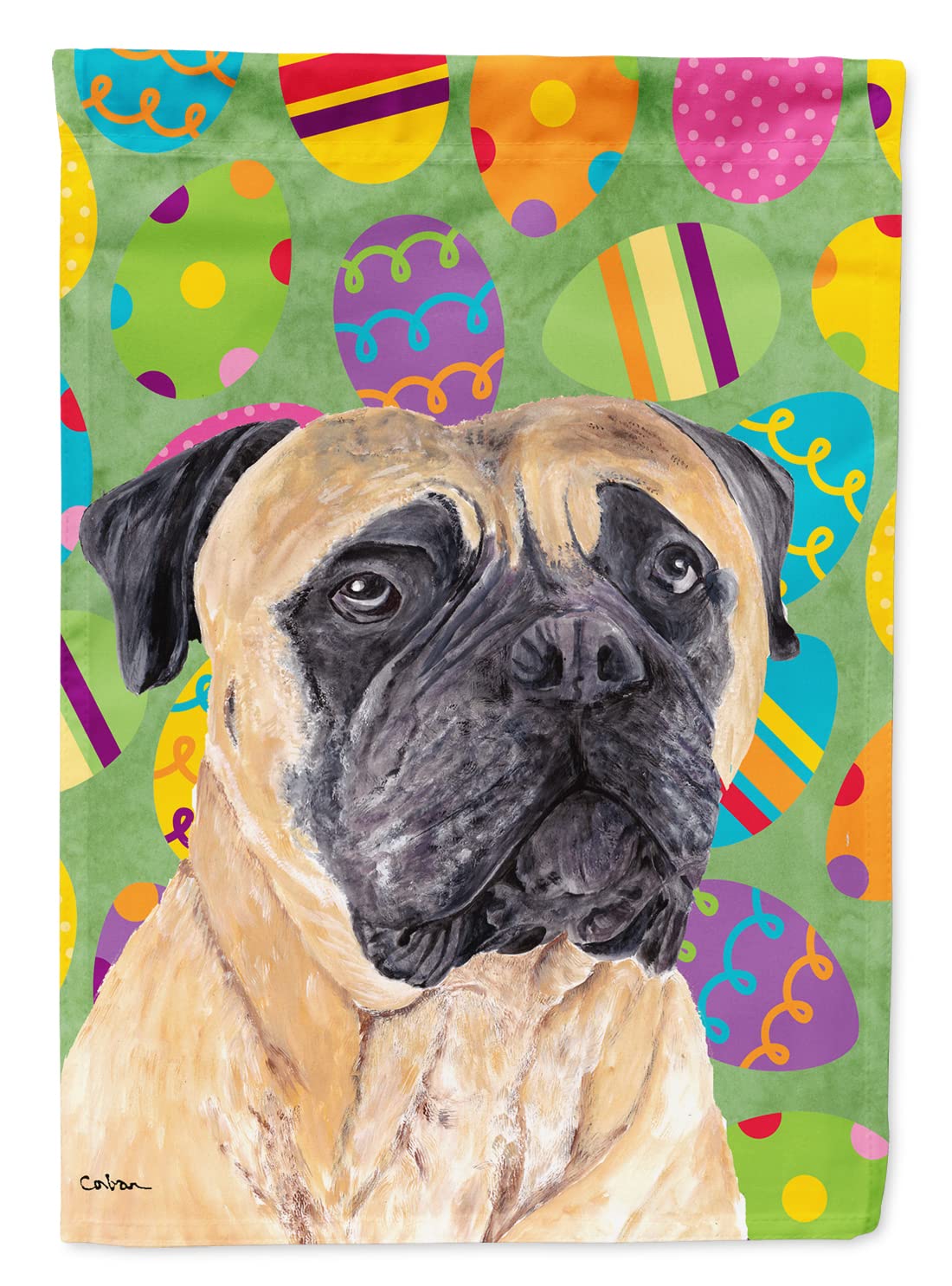 Drapeau Mastiff multicolore grand format décoration extérieure thème Pâques