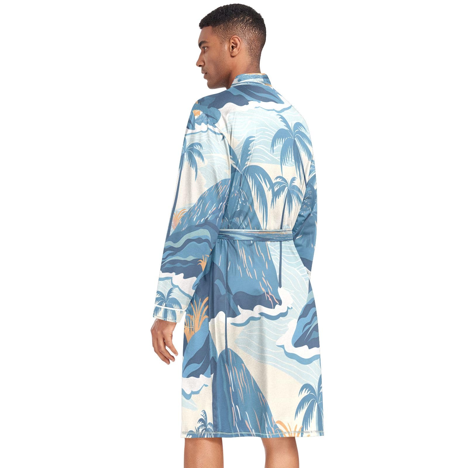 Trees Mountain Ocean Sea - Accappatoio leggero da uomo