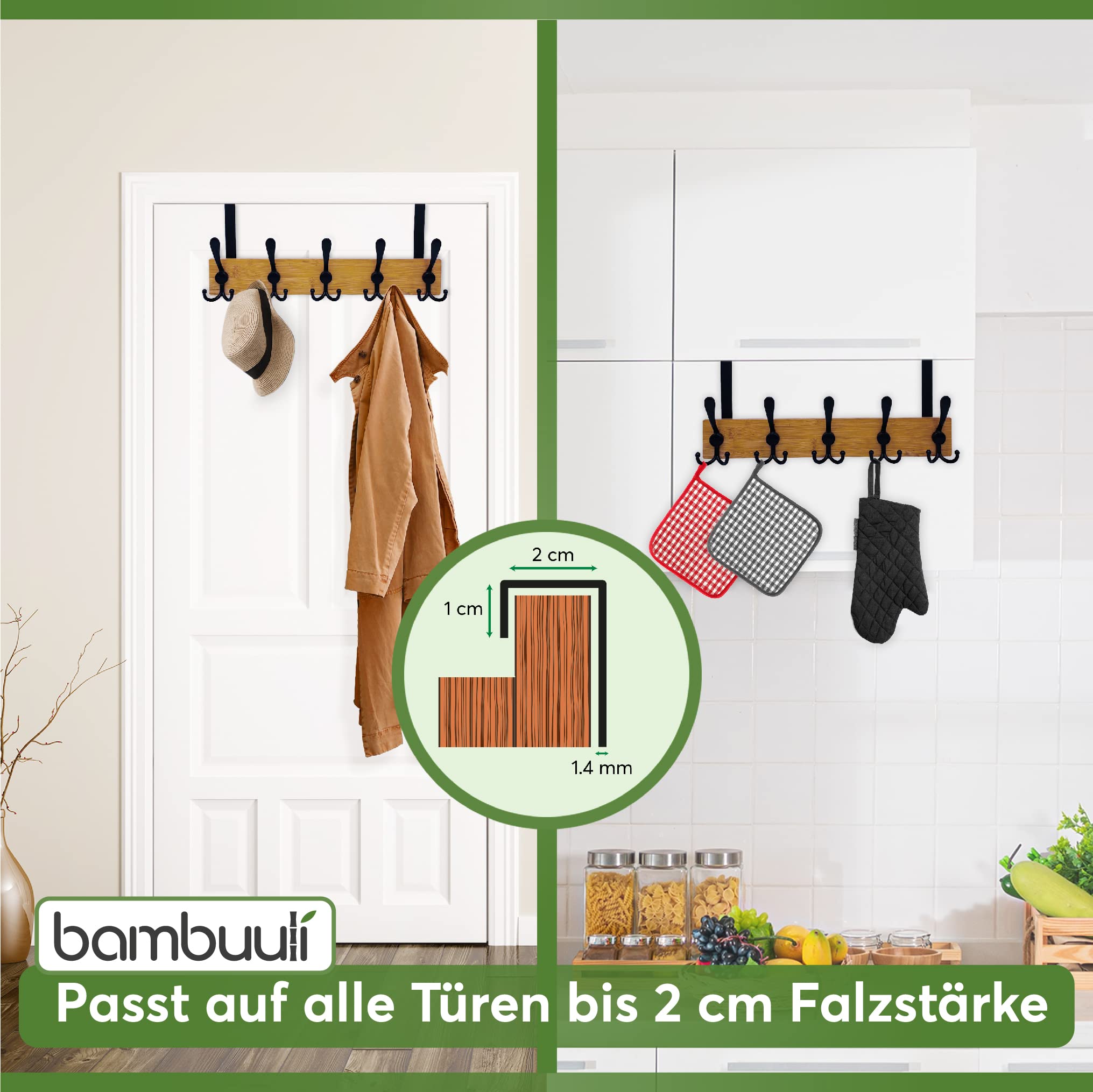 bambus holzbrett pflegen cleenbo Schneidebrett mit Edelstahl-Auffangwanne GN 43x29 cm, Bambus main image 1