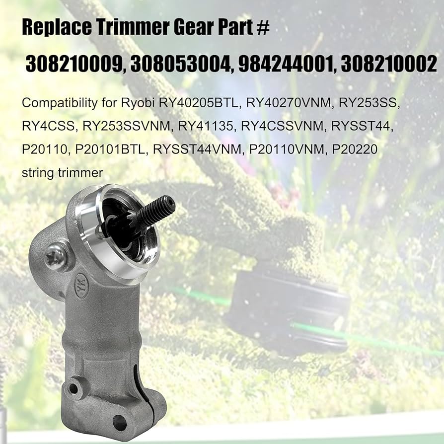 taiyaki072524-4 308210009 Trimmer Gear Head Replacement for Ryobi RY40205BTL