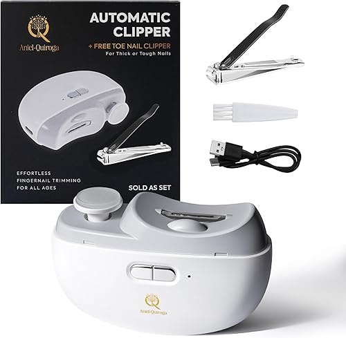 Cortaúñas automático  Cortador de uñas eléctrico y pulidor para adultos, personas mayores, bebés, hombres y mujeres  Inteligente, seguro y apto para