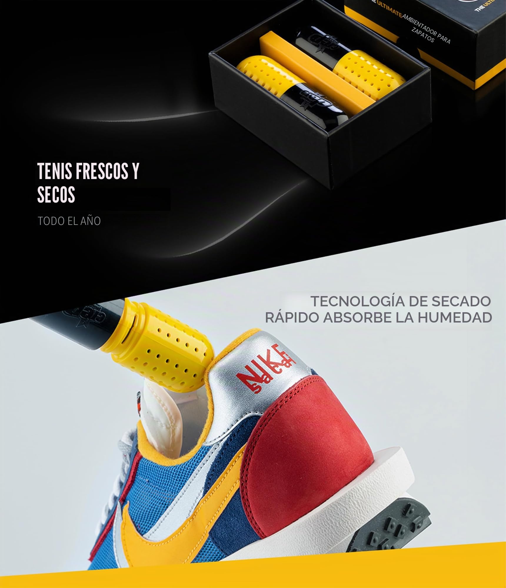 Crep Protect - Pastilla refrescante - Desodorante definitivo para zapatillas, fragancia de algodón fresco (Pack de 2)