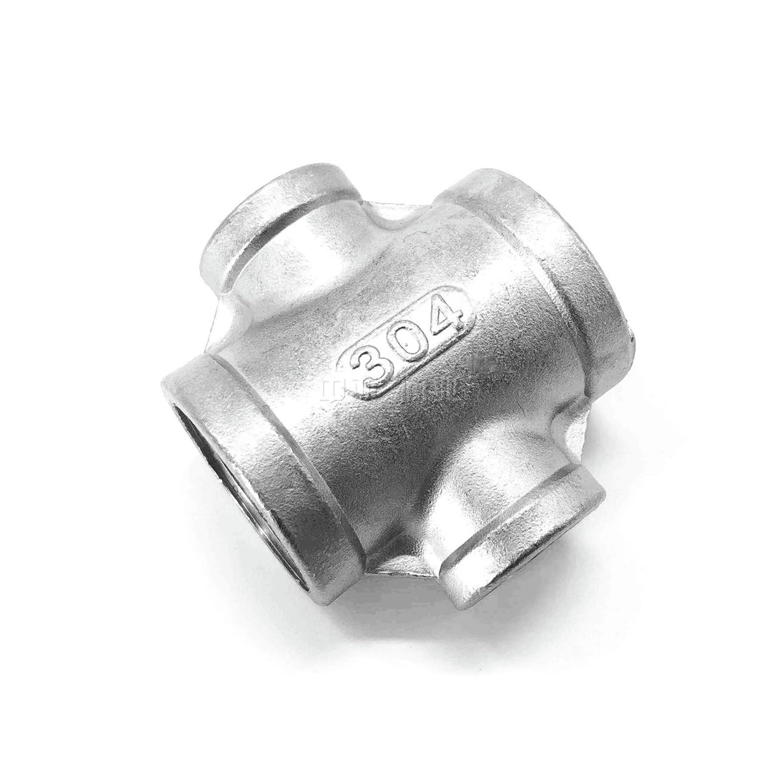 Qian Grove 1/2 "3/4" 1 "1-1/4" 1-1/2 "rosca hembra cuatro cruces de 4 vías 304 reductor de acero inoxidable conector de acoplamiento de conexión de tubería(1.2 BSP to 1I2 BSP)