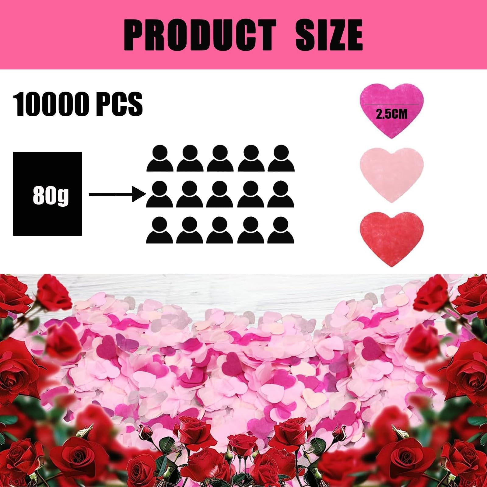 10 000 Confettis Biodégradables Multicolores – 100 G – Rose, Violet, Turquoise, Or, Pastel – Idéal Mariage, Anniversaire, EVJF