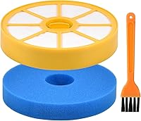Vista 1 de 1 filtro HEPA lavable reutilizable + 1 cepillo de repuesto, kit de filtros HEPA de repuesto, accesorios para aspiradoras, compatibles con DC05 DC08