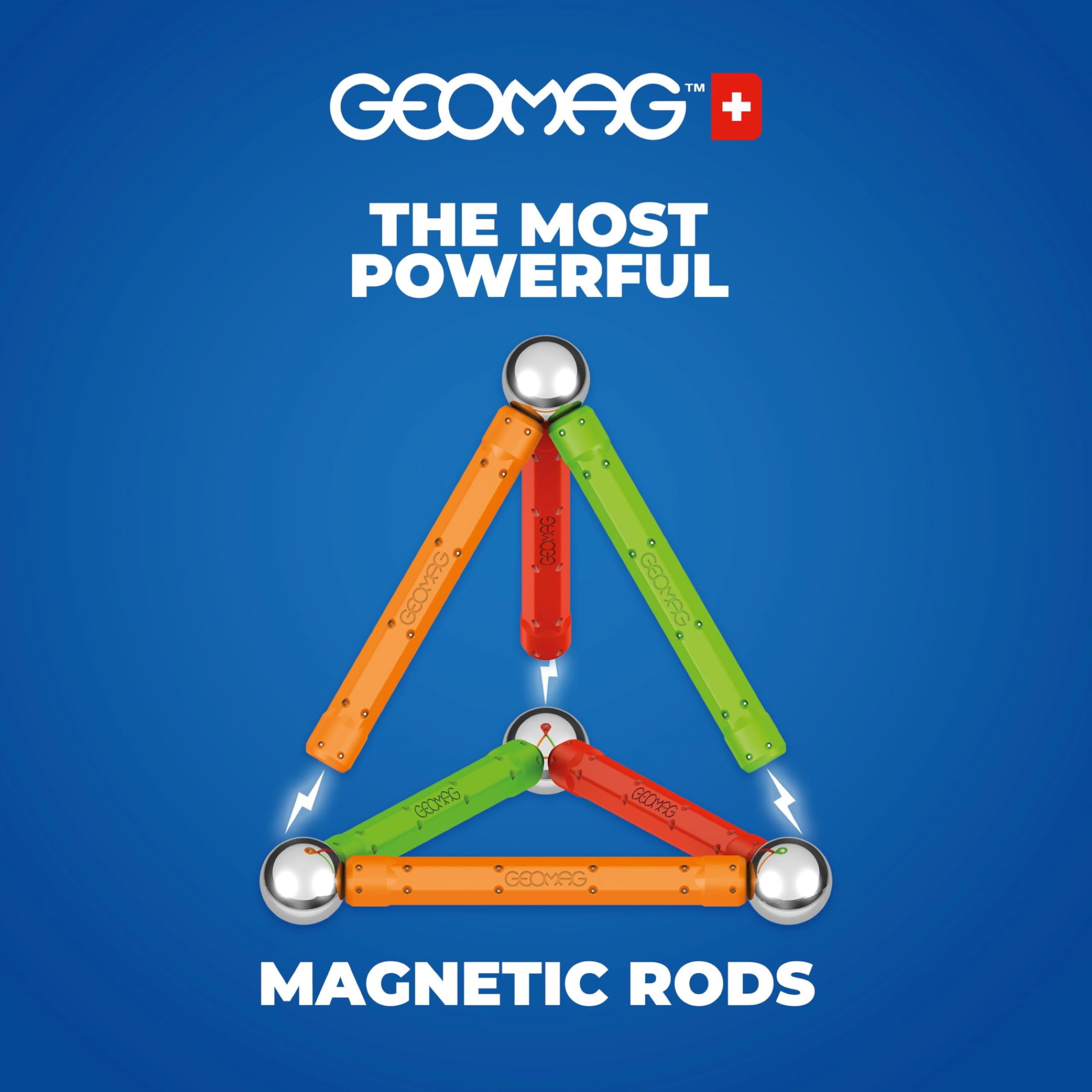 Geomag 392 magnetisches Spielzeug, Blau, Grün, Gelb, Orange, Rot