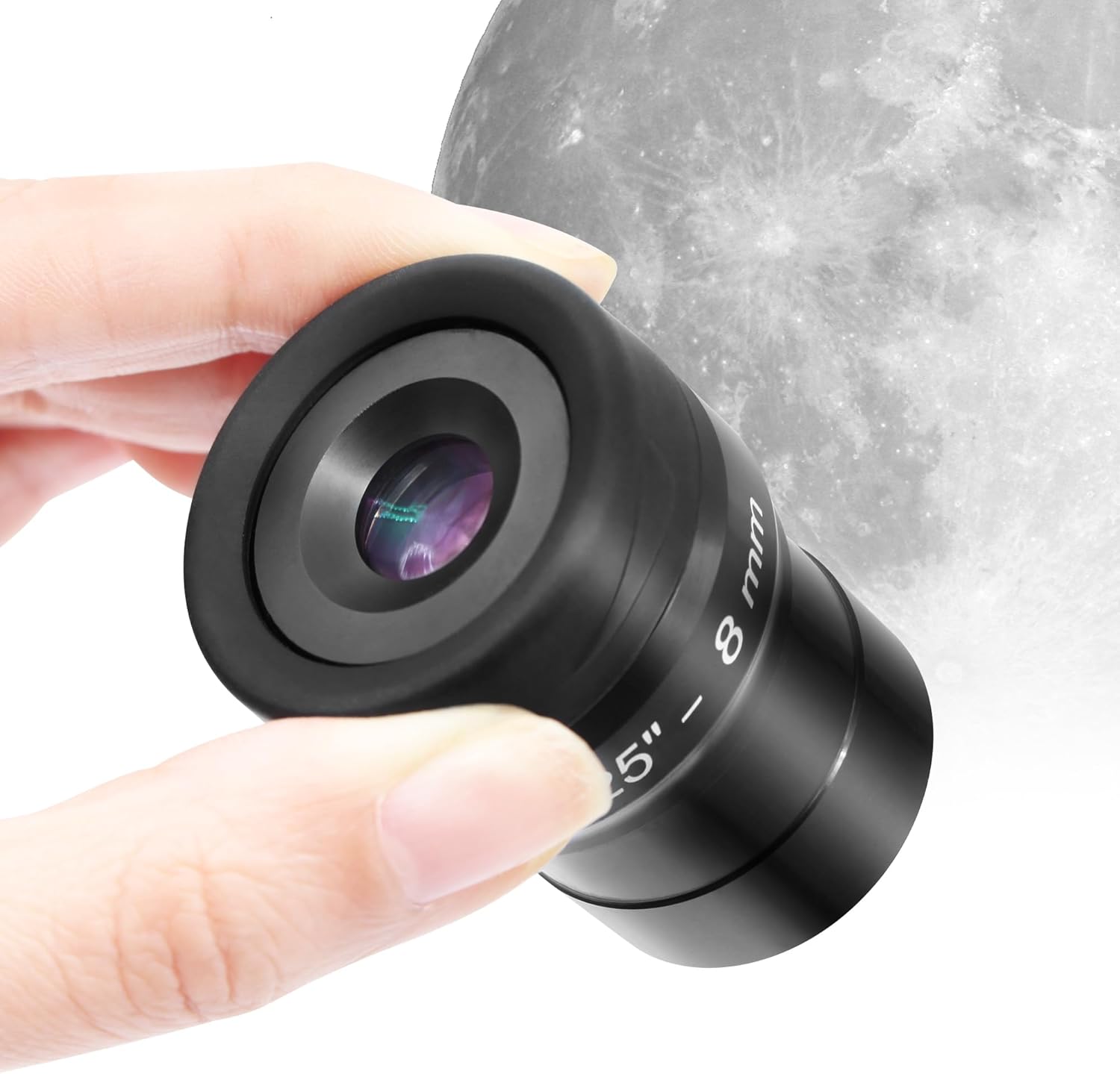 Astromania Telescope Eyepiece Flat Field Eyepiece 8mm Fully Mutil Coated 1.25 inch Metal 65 Degree Ultra Wide Angle Telescope Accessory for Astronomy Telescope, Flat Image Field & Crystal Clear Images