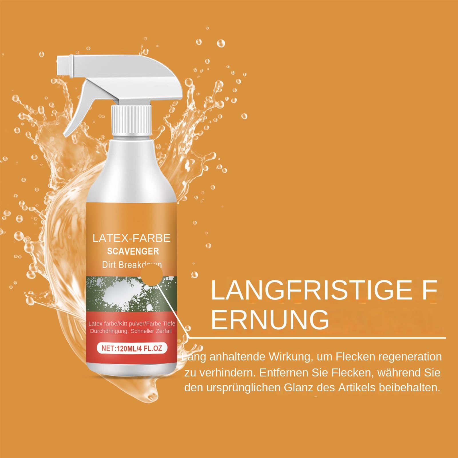 Sverniciatore per cemento, piastrelle, pietra, legno e metallo, 120 ml di vernice e vernice liquida, ecologico con applicatore per ristrutturazione, pulizia