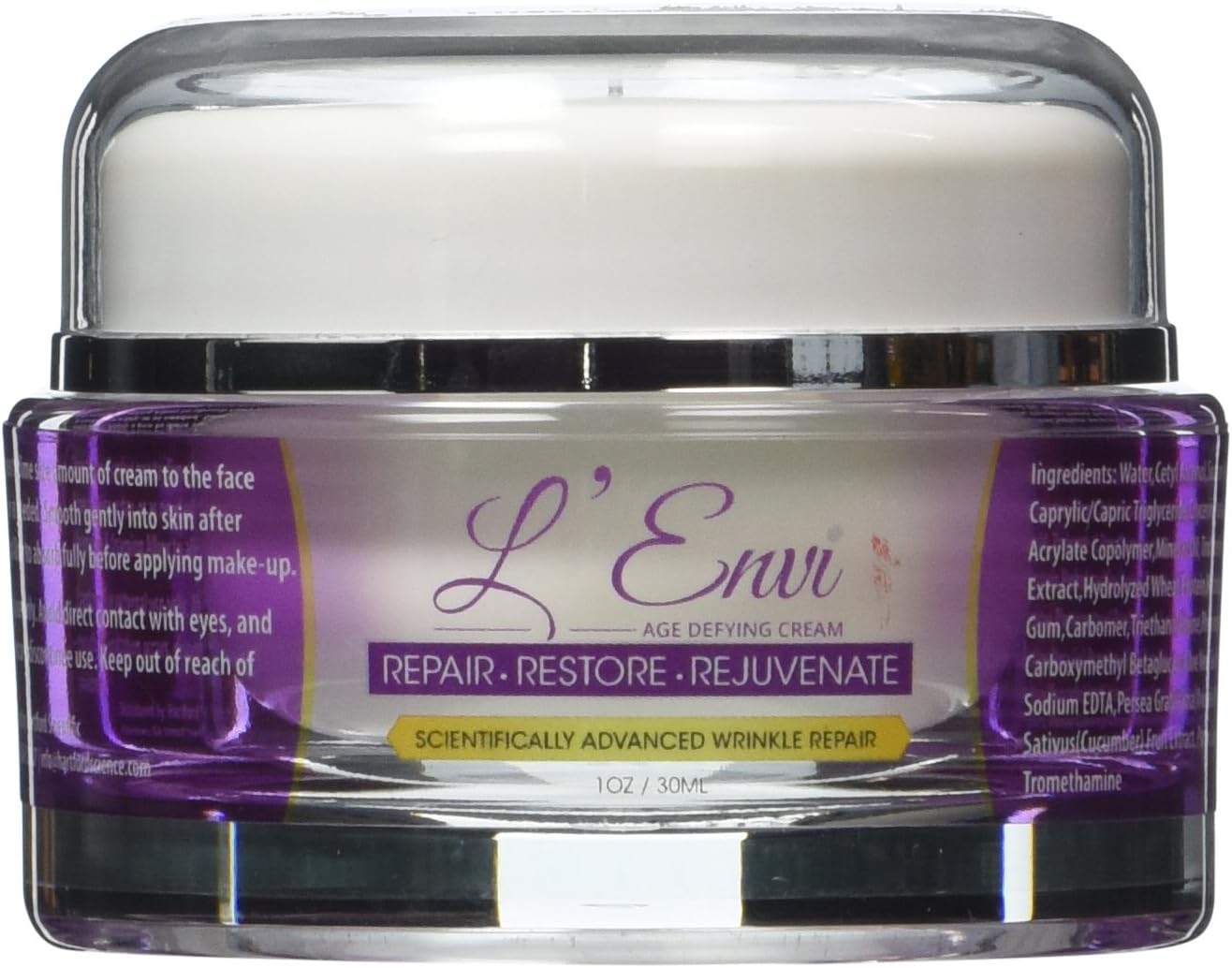 L'envi Anti Aging Skin Care Treatment Age Defying Cream Moisturizer