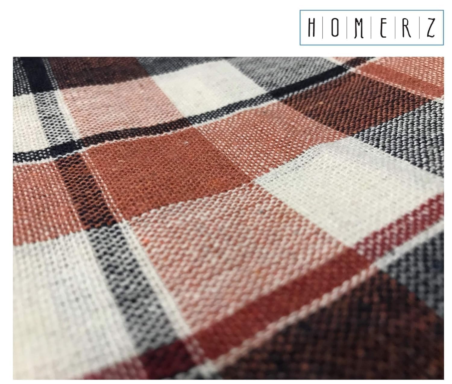 Homerz Check Style Set of 10 Kitchen and Cleaning Multipurpose Cloth | 100% Cotton | 21 x 21 Inch Guaranteed Exact Size (Pack of 10) 2