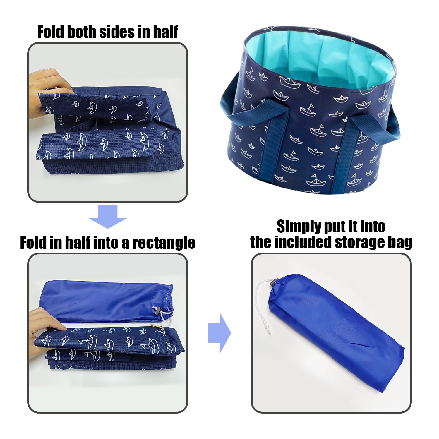 Pediluvio Plegable Portátil SPA para Pies con Lima