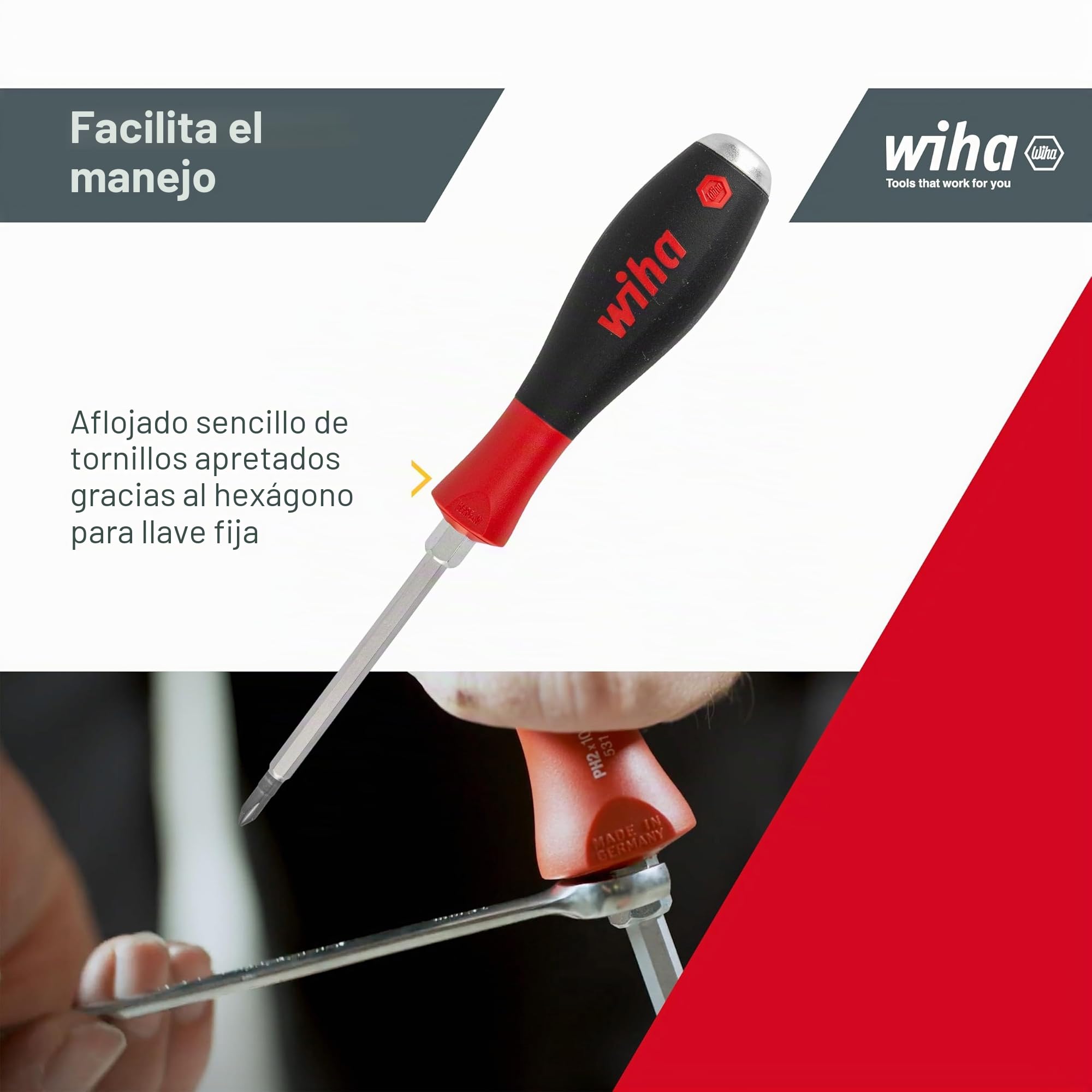 Juego de destornilladores SoftFinish® 530SF HK6 SATZ 6-tlg; Schlitz/PH
