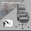 Vinsetto Office Chair with Massage Function Ergonomic Desk Chair with Lumbar Heating Reclining Function Footrest Height Adjustable 360° Rotatable Executive Chair Microfibre Grey