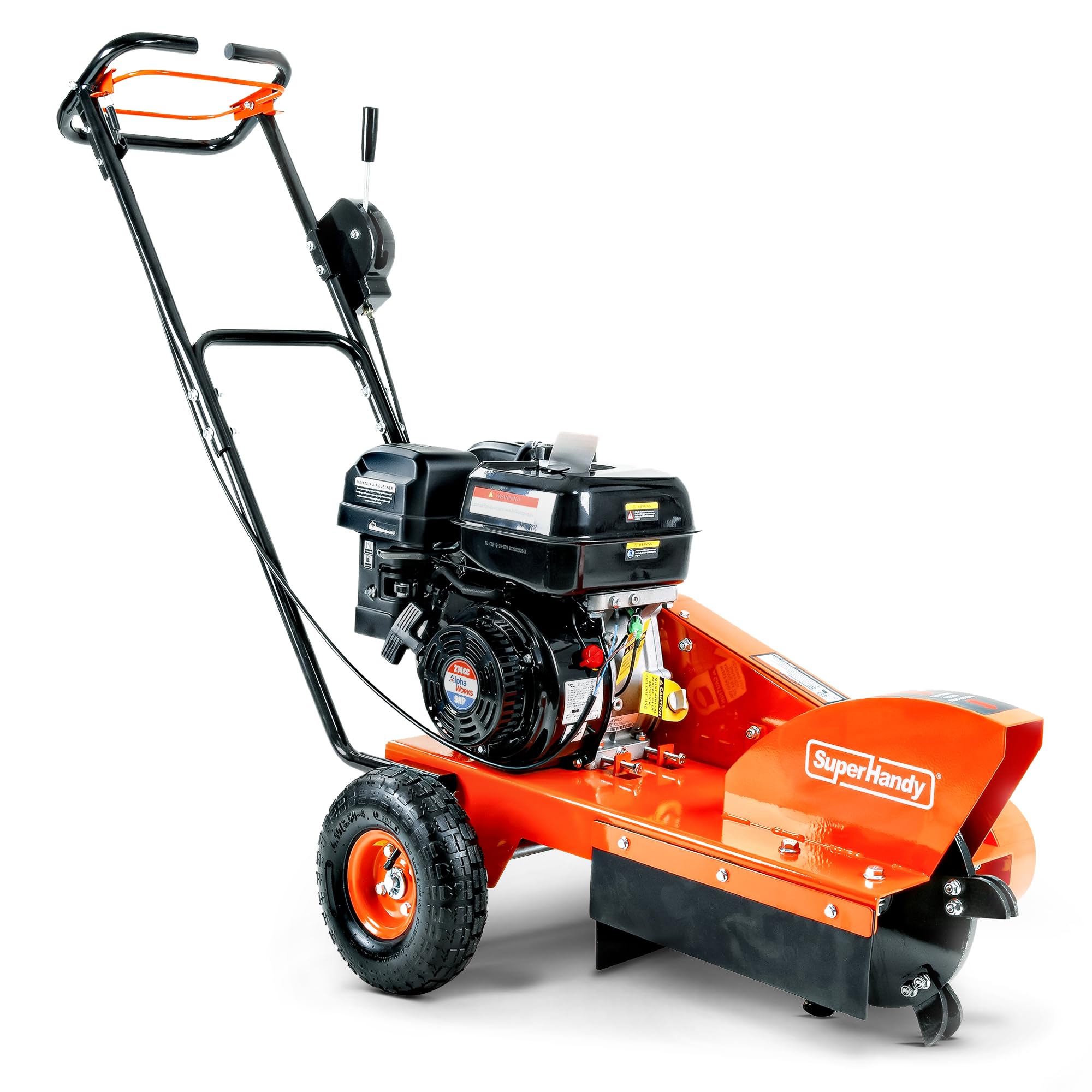 SuperHandy Gas-Powered Stump Grinder with 9HP Engine