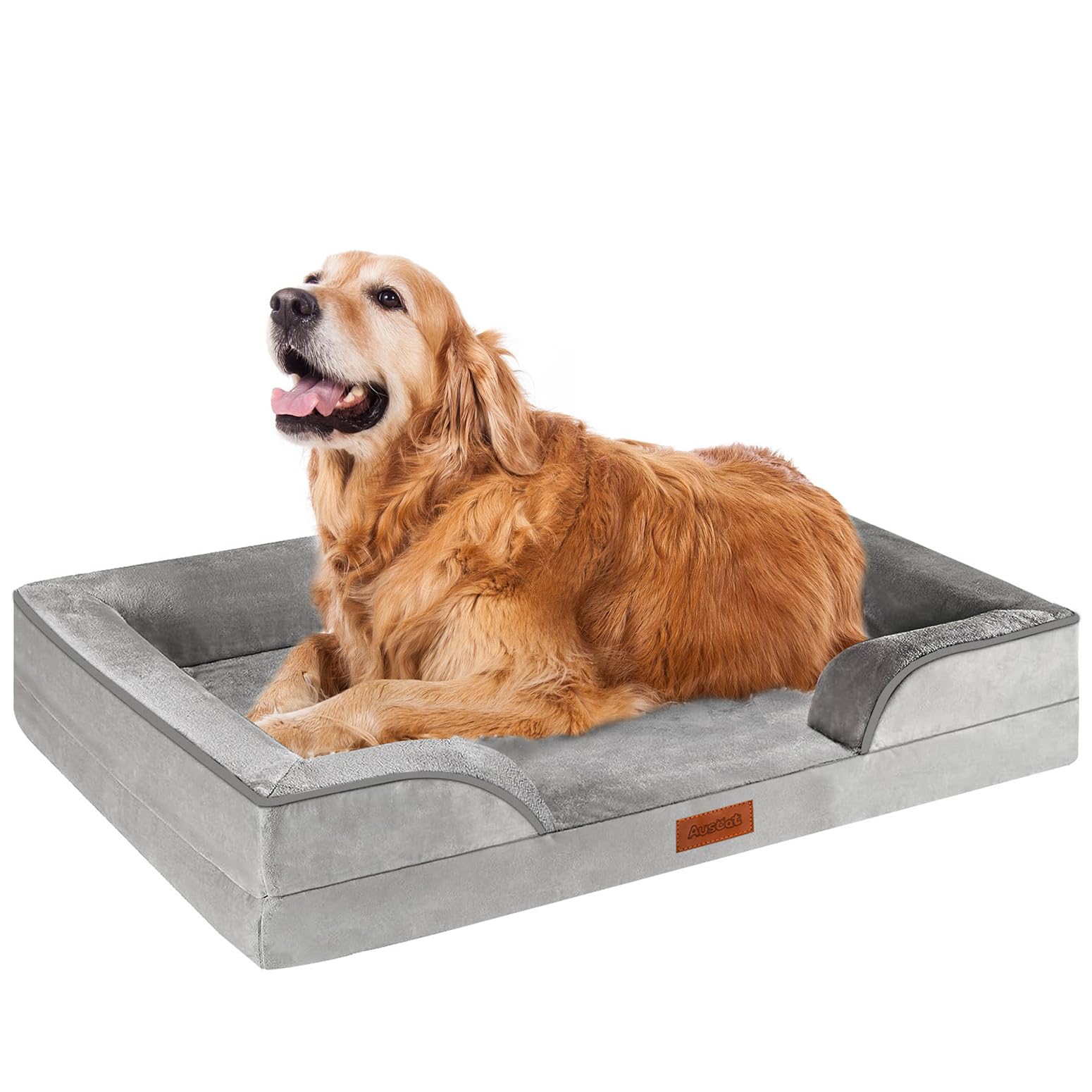 Amazon | AUSCAT 犬 ベッド 大型犬 通年 88x64x20cm ペットベッド