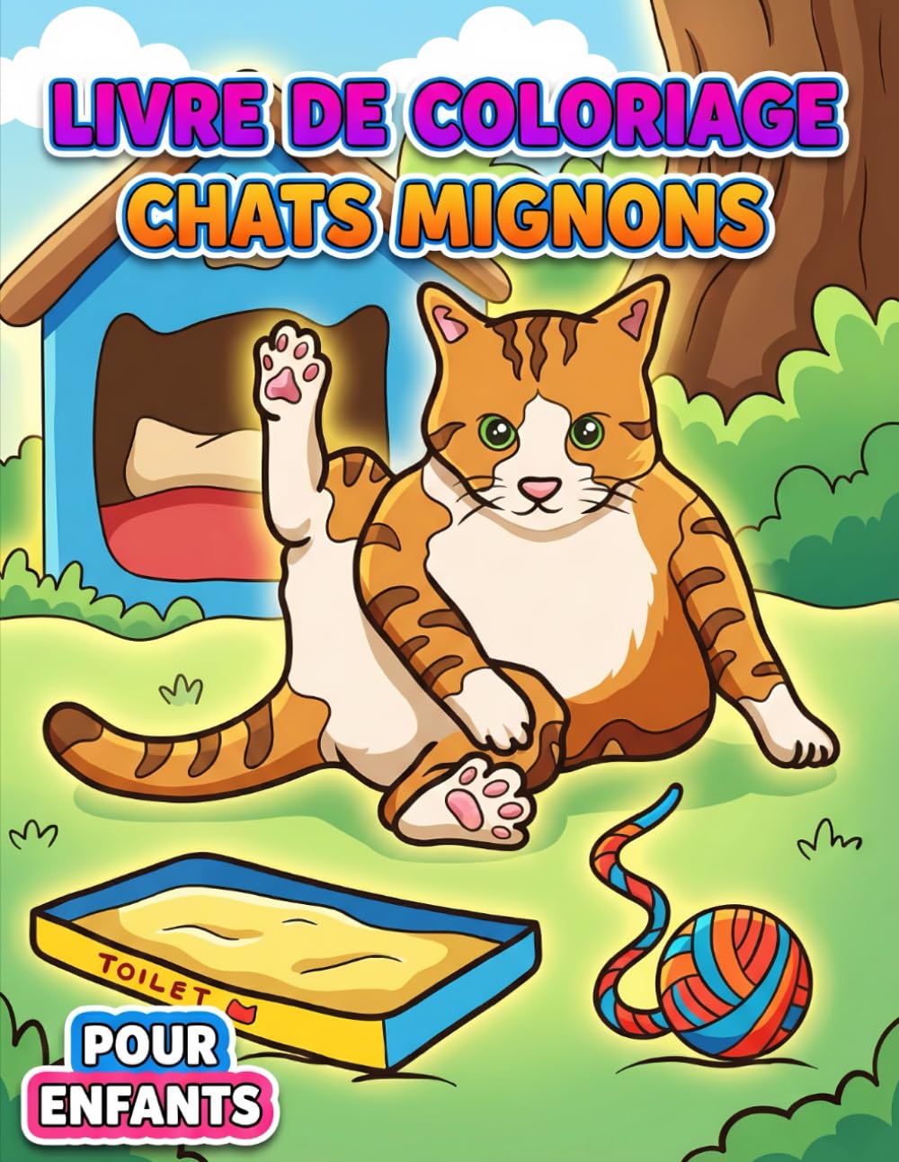 Livre de coloriage Chats Mignons: Collection De 50+ Motifs Doux Et Ludiques Pour Enfants Et Adolescents – Parfait Pour La Créativité