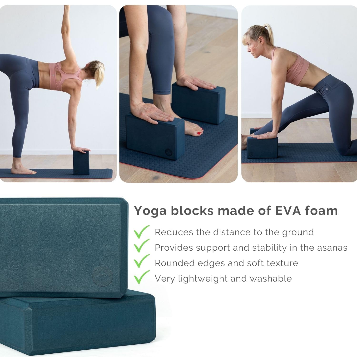 Tapete Antideslizante De Yoga Mat Tpe Con Líneas De Guía