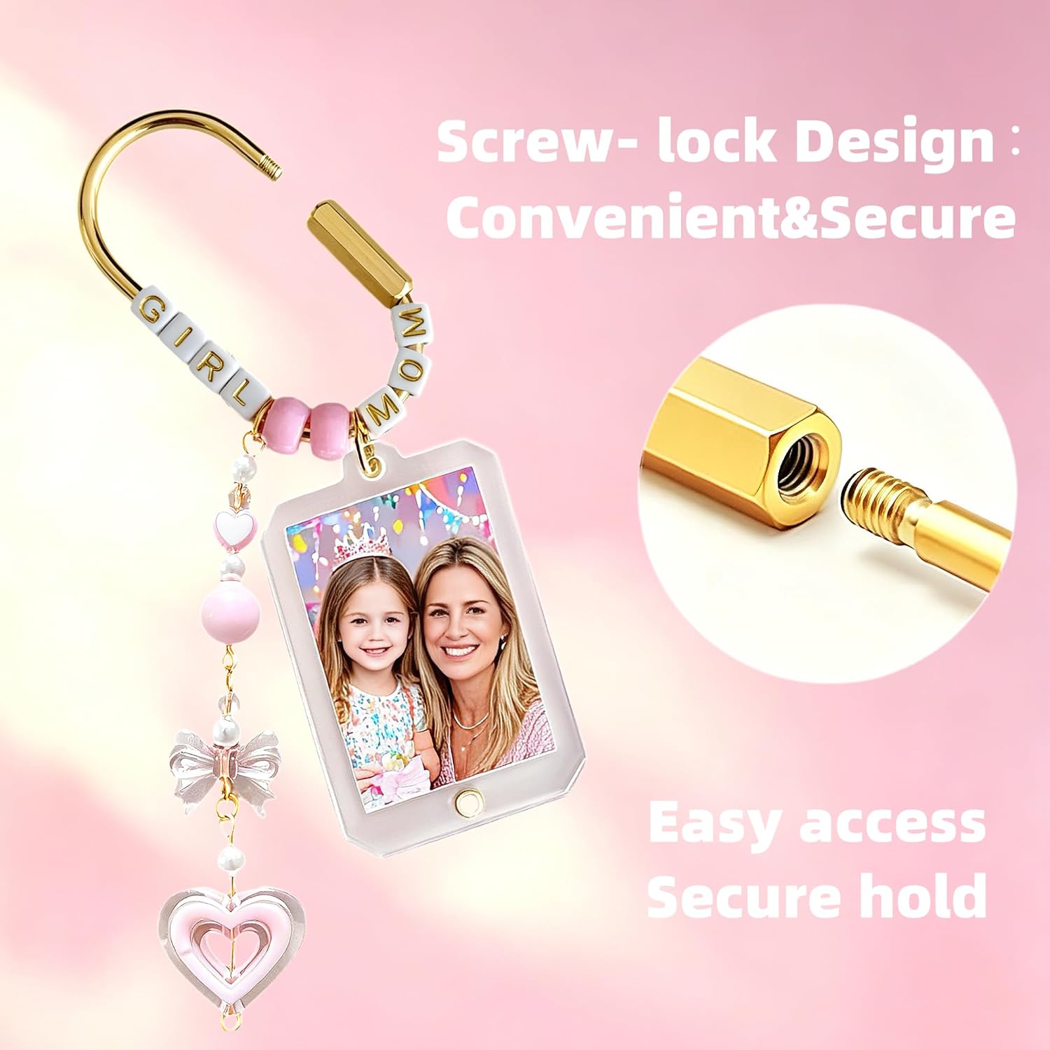 Photo Keychain Acrylic Blank Double Sides Custom Picture Key Chain Llaveros image 4
