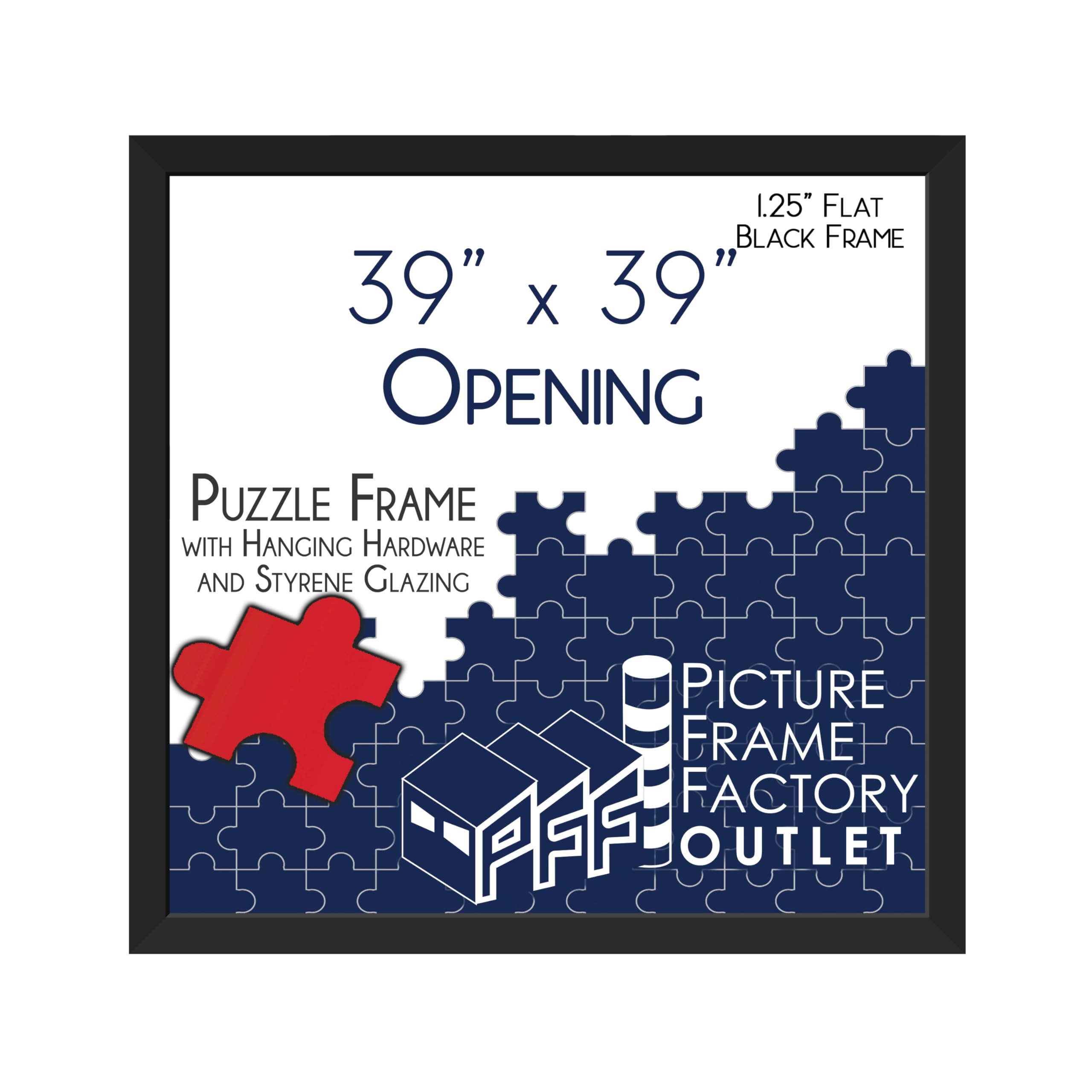 PFF PictureFrameFactoryOutlet - 39x39 Inch - Premium 1.25