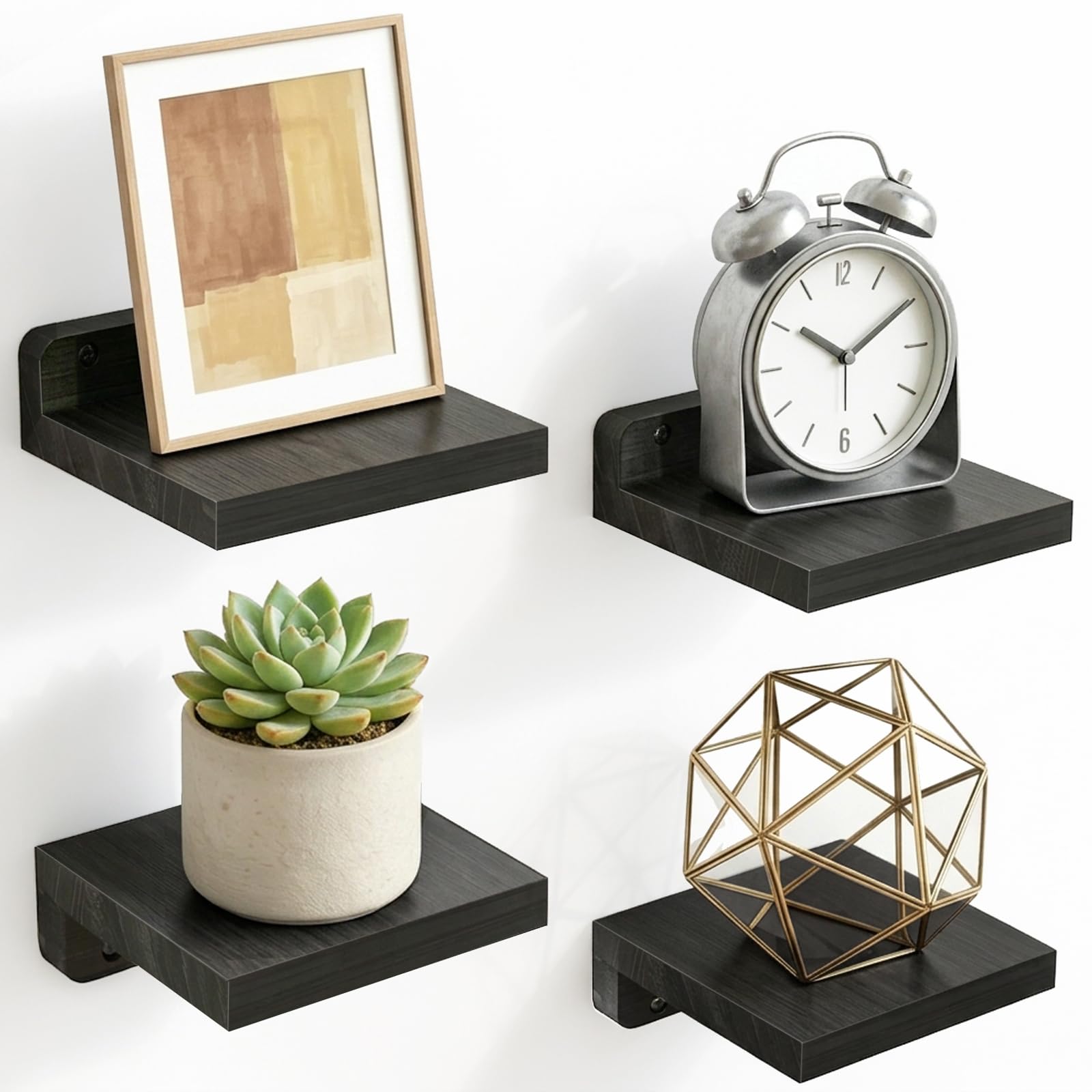 Fixwal Floating Shelves - Set of 4 -1