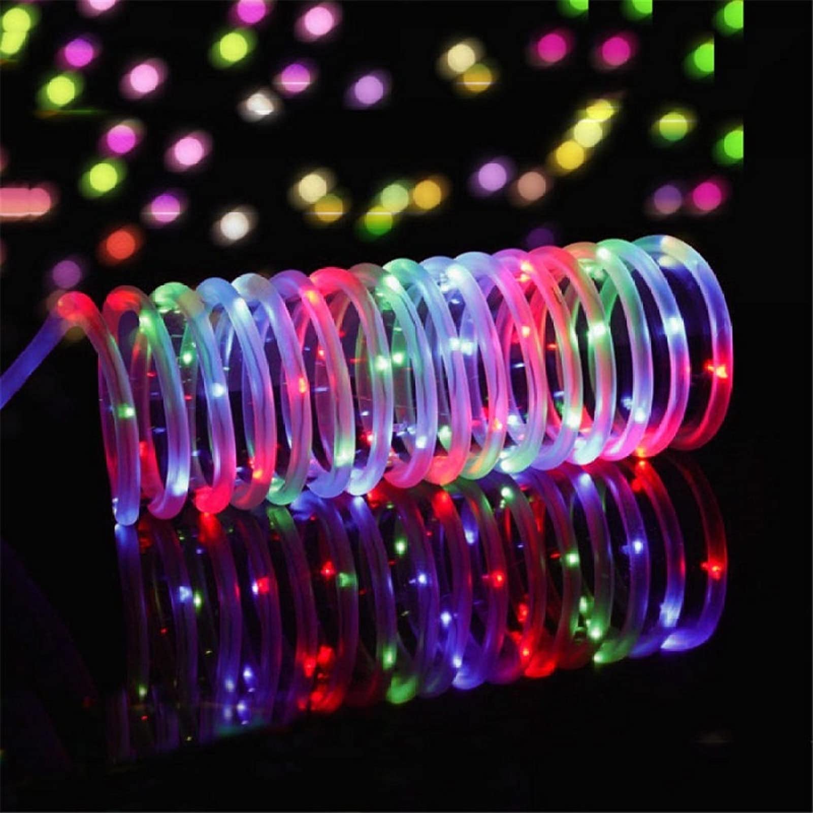outside lights 10 30M LED Outdoor Garden Rope Light DC24V Plug In Copper Wire String Light Christmas Fairy Garland Light For Xmas Tree Decor 0V EU UK AU Plug Lantern (Multicolor 220V EU UK)