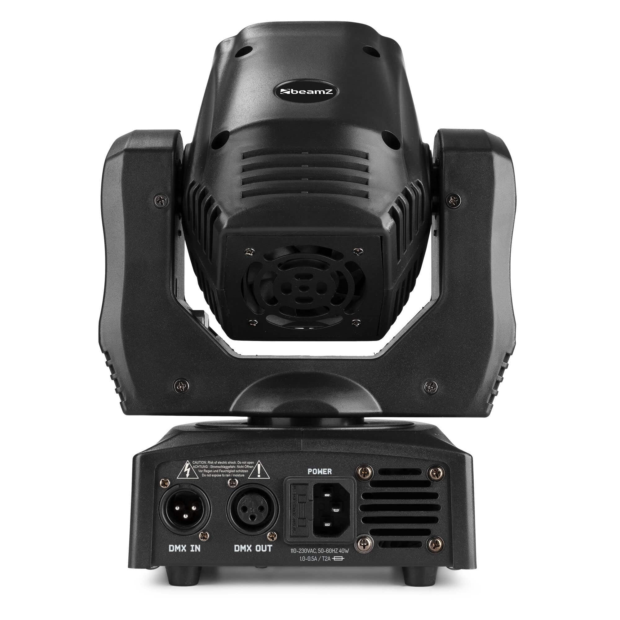 BeamZ Panther80L Bee Eye Moving Head 6×12 W RGBW LEDs, Rotierende Linse, Grüner Pattern Effekt, 540° Pan, 180° Tilt, DMX Soundsteuerung, inkl. Fernbedienung, Kompakt Wash Lichtshow