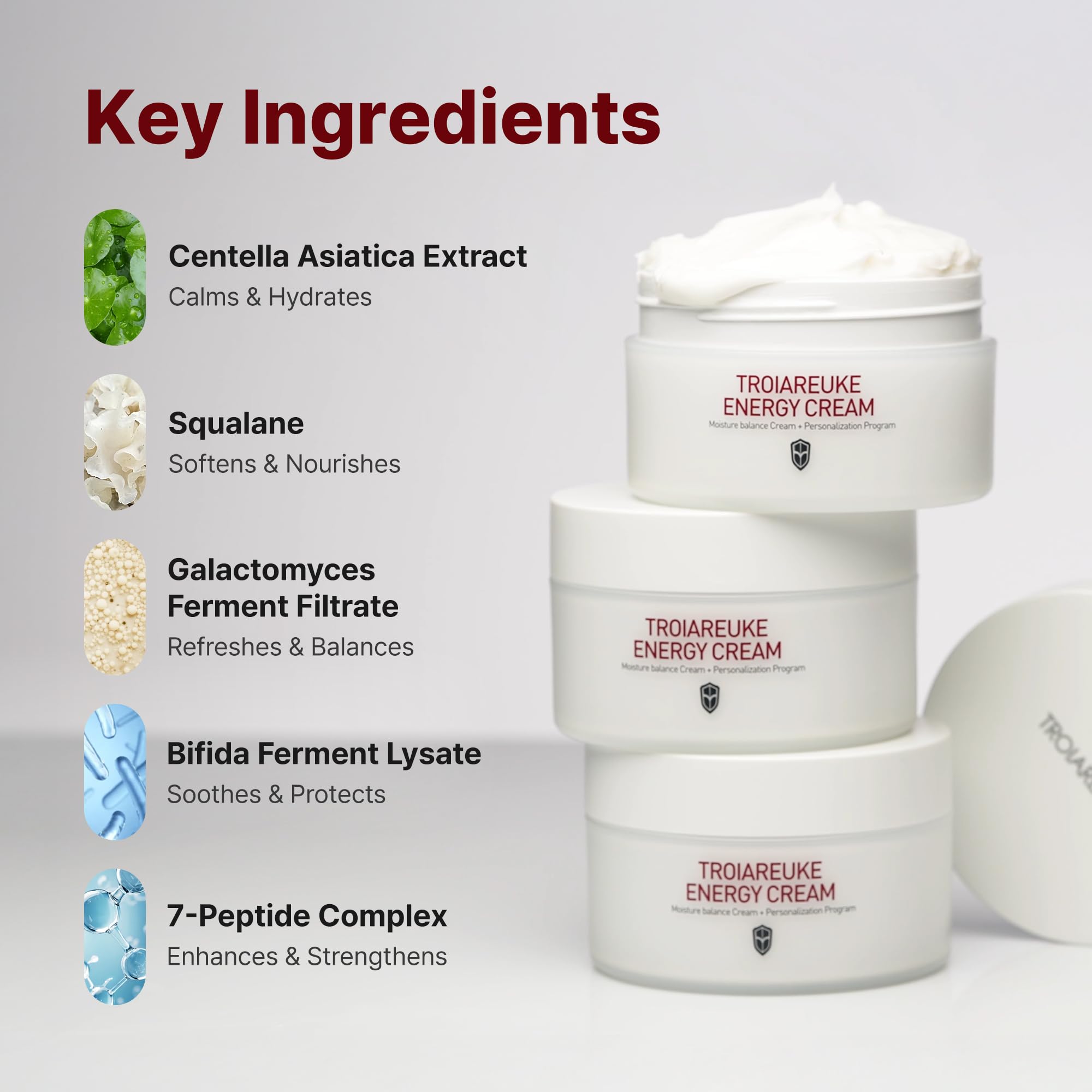 Troiareuke] Cell Energy Cream 250Ml / Centella Asiatica, Energy
