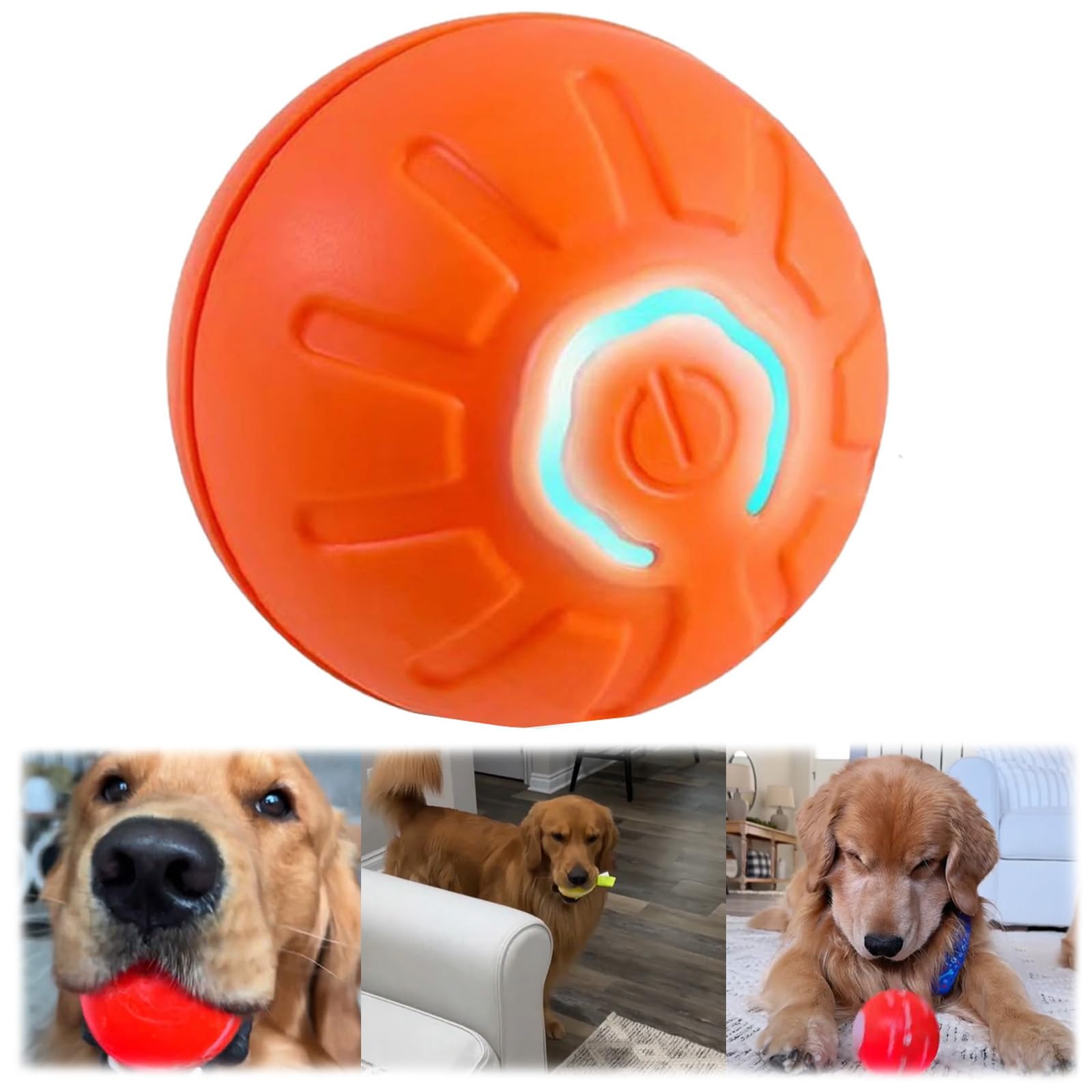 Shaking Dog Ball Toy, 2025 New Shaky Ball Toy For Dogs, Viral Shaking Dog Ball, Shaking Dog Ball, Vibrating Tennis Ball for Dogs (Orange,Type B)