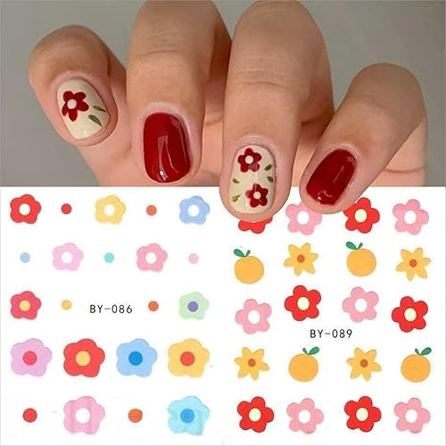 Miniatura 2 de Calcomanías de uñas para mujeres y niñas pequeñas, juego de decoración de uñas de animales lindos animales, frutas, garra para mujeres, niños y