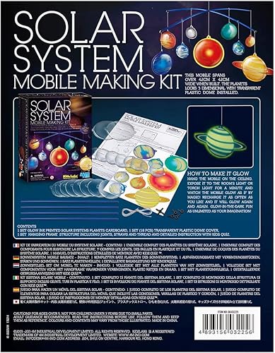 Miniatura 5 de 4M Sistema solar en 3D brillante Móvil del sistema solar Multicolor