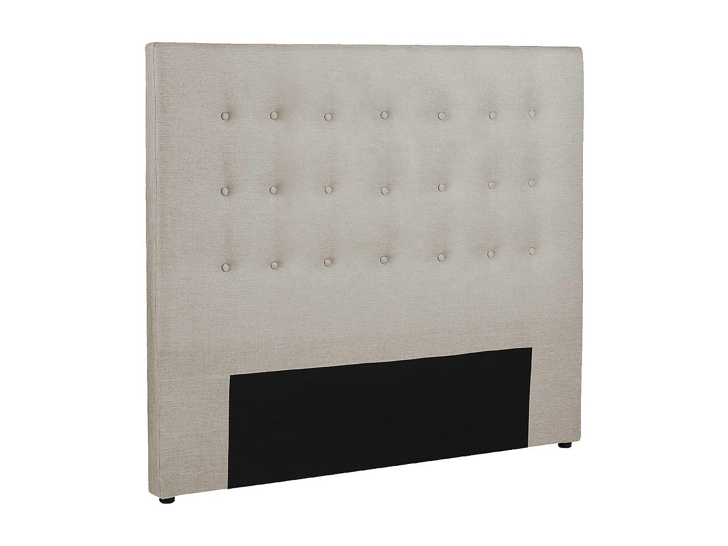 Vente-unique - Tête de lit capitonnée - 160 cm - Tissu - Beige - Francesco