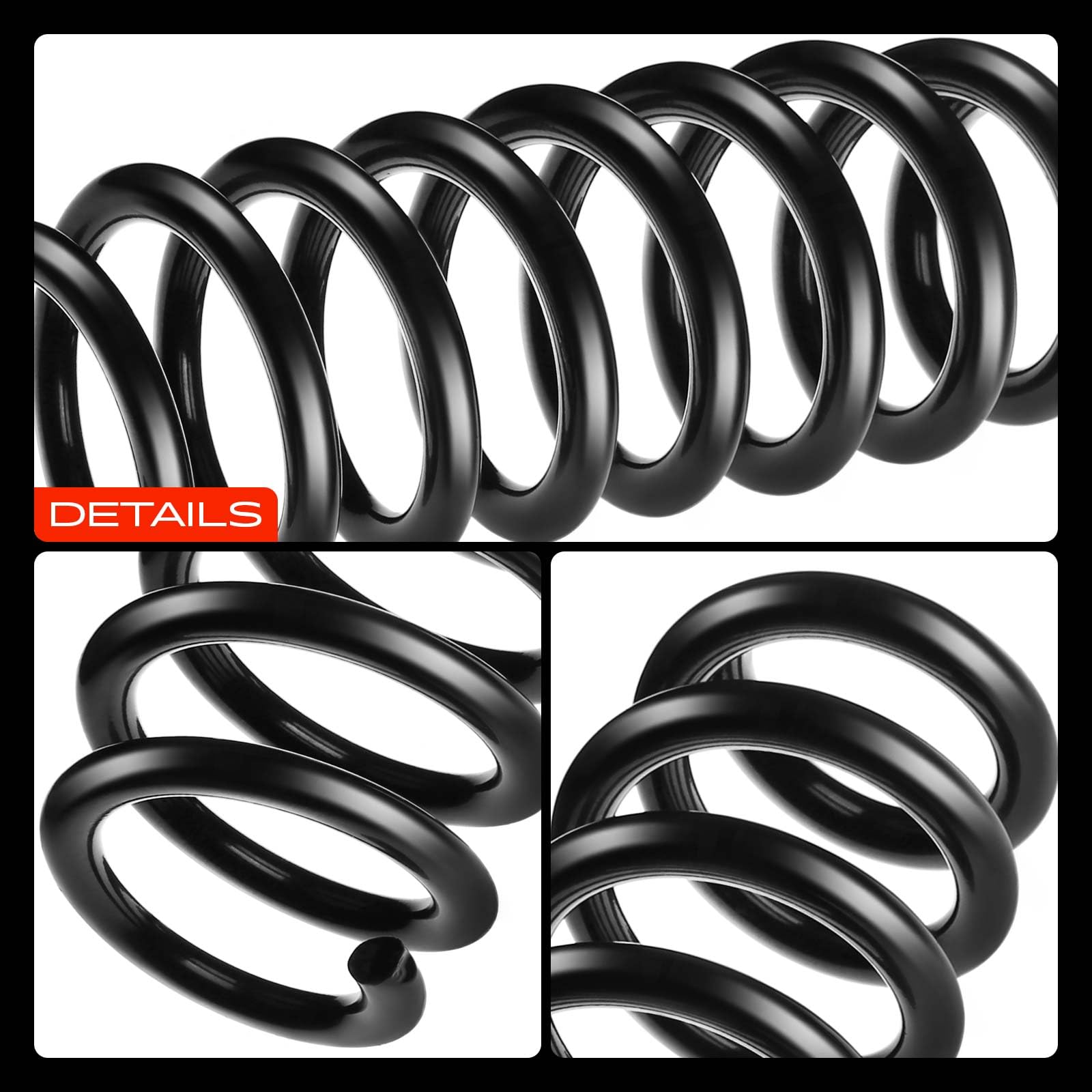 Frankberg 4 muelles de suspensión para el eje delantero y el eje trasero. | Compatible con: Serie 3 Coupé E92, Serie 1 E81, Serie 1 Coupé E82, Serie 1 E87