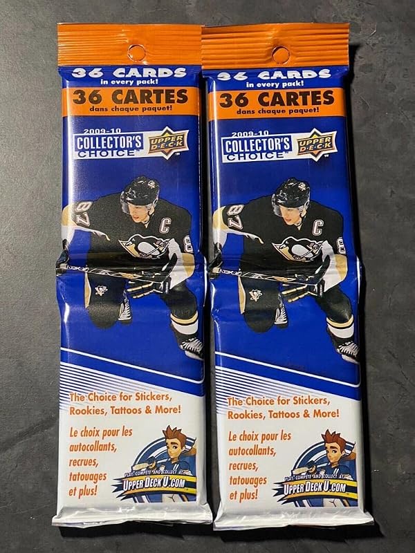 2009-10 NHL Upper Deck Collector's Choice Factory Sealed Two 36-Card Fat Packs Lot