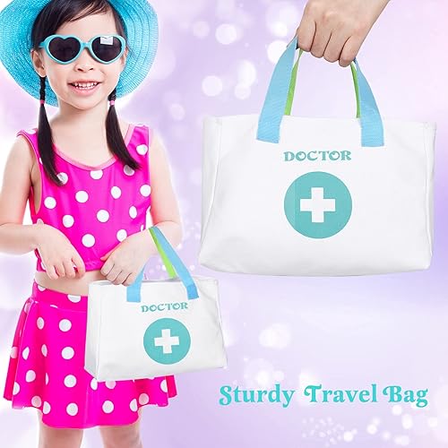 Miniatura 5 de Kit médico para niños y niños pequeños  30 piezas de juguetes médicos de juego de roles  juguete de simulación de doctor  juego de Dr. con bolsa de