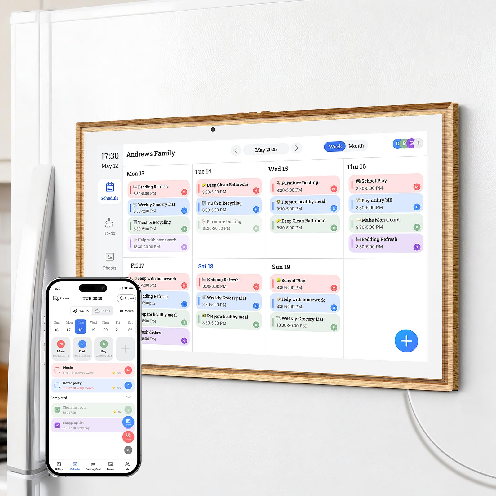 JSUSOU 21.5 Magnetic Calendar