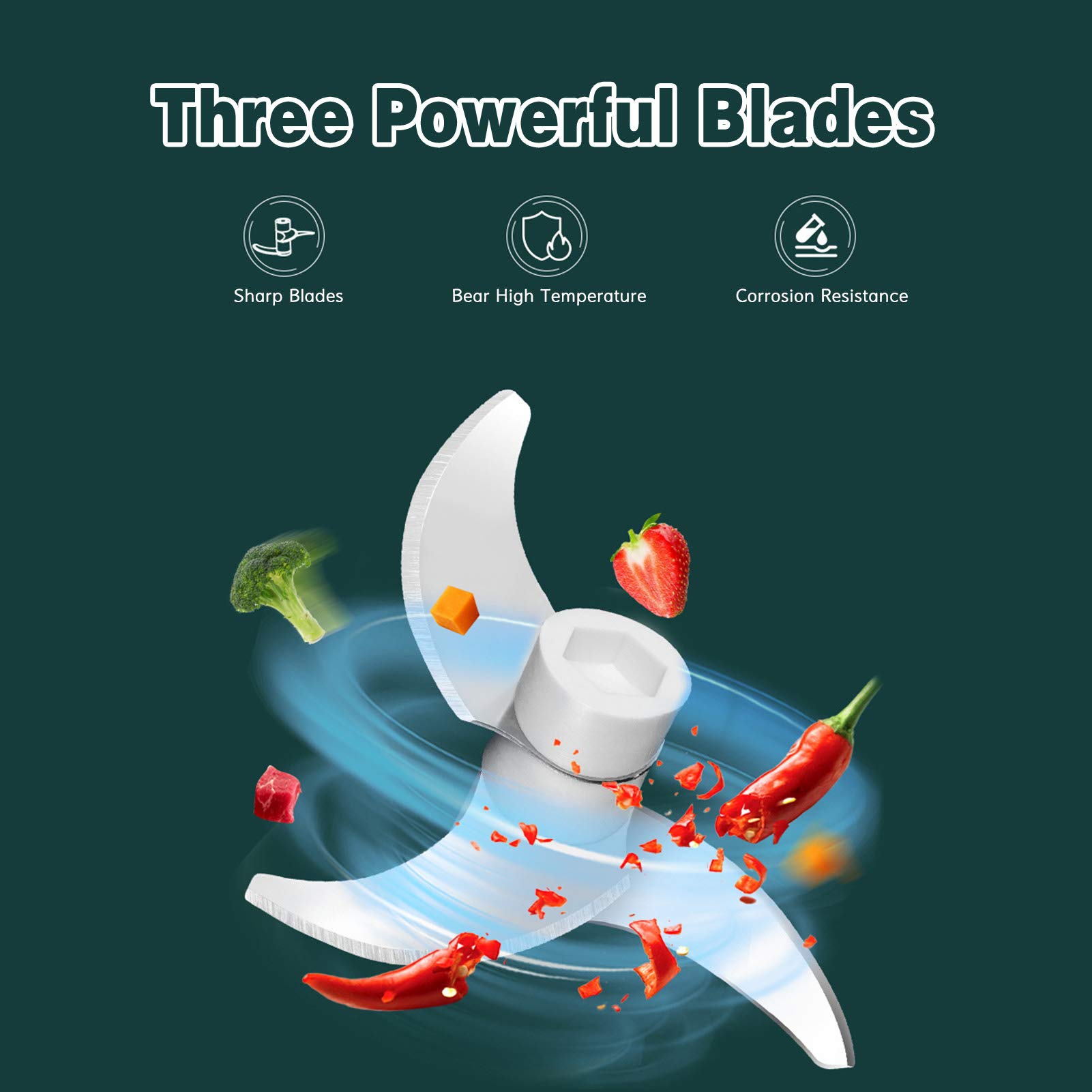 Mini picadora de ajo eléctrica con carga USB, portátil, para verduras, frutas, carne