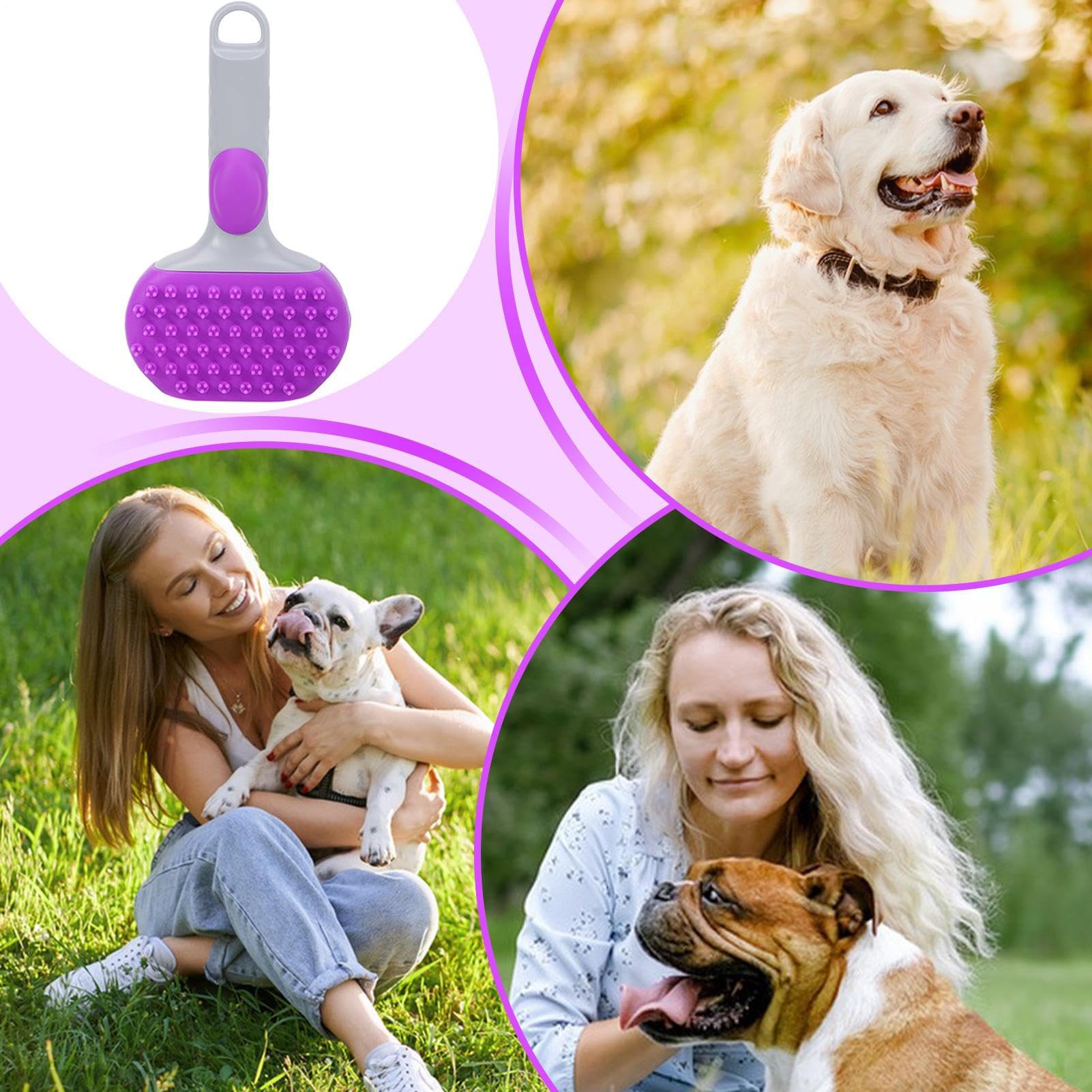 Cepillo Alisador De Vapor Para Gatos Cepillo De Vapor Para Mascotas | Doble Cara Antienredos Peine Masajeador Limpieza Profunda Para Razas Medianas Pelo Corto Y Largo Cachorros Y